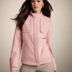 Chico's Smooth Plush Casey Pink Fleece Jacket size Large